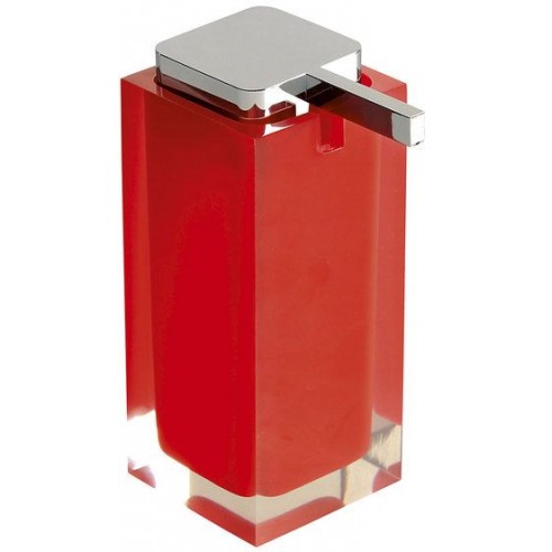 SAPHO RAINBOW dávkovač mýdla na postavení, červená RA8006