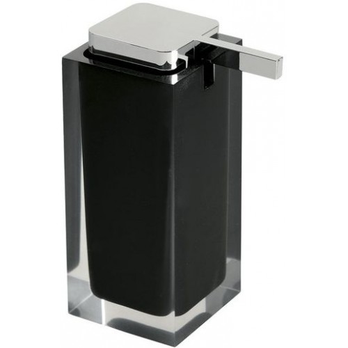 SAPHO RAINBOW dávkovač mýdla na postavení, černá RA8014