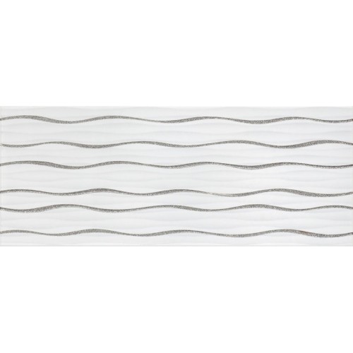 SAPHO ROYAL SUITE Decor Waves White keramická obkládačka 20x50 013063 SAPHO ROYAL SUITE Decor Waves White keramická obkládačka 20x50 013063