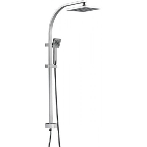 SAPHO Sprchový sloup pro podomítkovou baterii, hranatý, chrom CL139