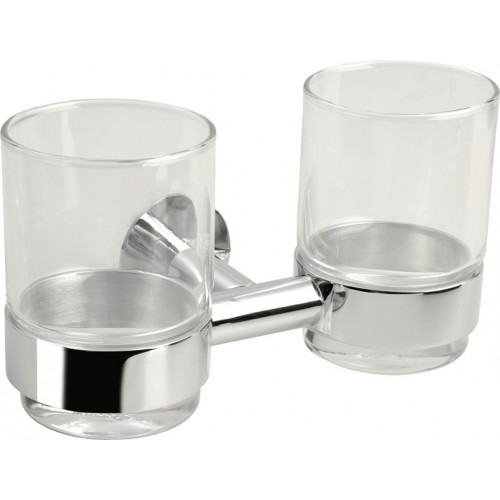 SAPHO TEMPLE dvojitý držák skleniček, chrom TE005