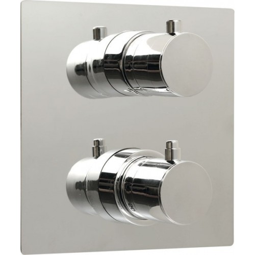 SAPHO RHAPSODY podomítková sprchová termostatická baterie, 2 výstupy, chrom 55052