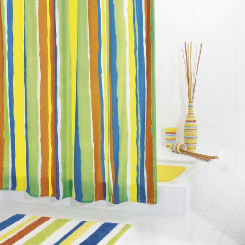 SAPHO TUTU sprchový závěs 180x200cm, polyester, pruhy 48360 SAPHO TUTU sprchový závěs 180x200cm, polyester, pruhy 48360