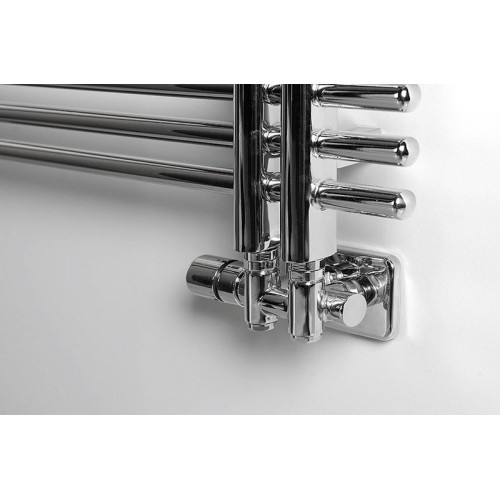 SAPHO TWIN COMBI přip.sada ventilů termostatická pro středové připoj. levé, nerez CP5512