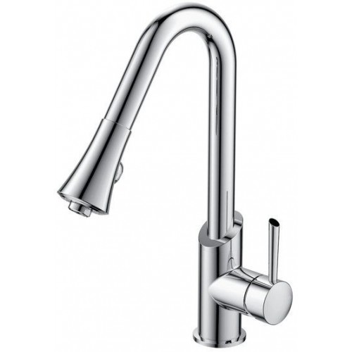 SAPHO VOGUE stojánková dřezová baterie s výtažnou sprškou, chrom 1105-63