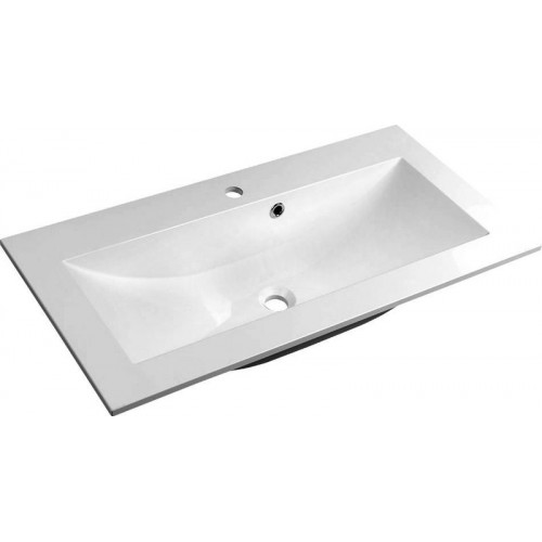 SAPHO YUKON umyvadlo 80x45cm, litý mramor, bílá YU080 SAPHO YUKON umyvadlo 80x45cm, litý mramor, bílá YU080