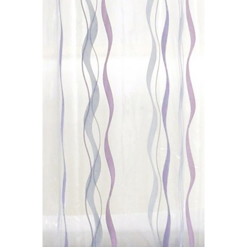 SAPHO SWIRL sprchový závěs 180 x 200cm, vinyl, lila 303023