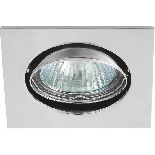 Sapho NAVI podhledové bodové svítidlo výklopné, 81x81 mm, Max 50W, 12V, chrom 02551