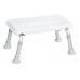 SAPHO stolička na nohy, výškově nastavitelná, bílá A0102601