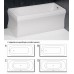 POLYSAN SATINA panel rohový typ "UL", výška 59 cm