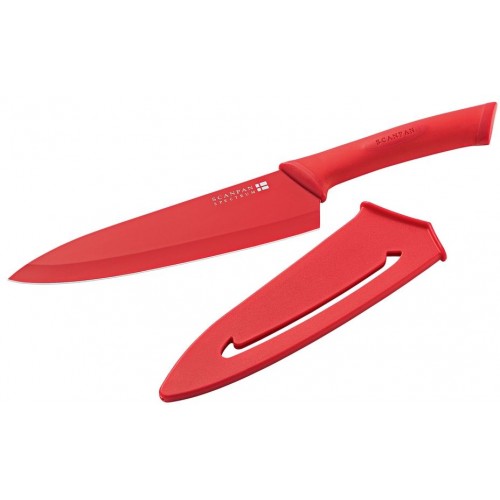 SCANPAN kuchyňský nůž 18cm, červený SCANPAN kuchyňský nůž 18cm, červený