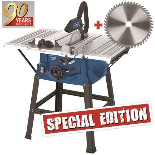 VÝPRODEJ SCHEPPACH HS 100 S Special edition - stolová pila + kotouč pro jemné řezy 5901310905 ROZBALENO!!