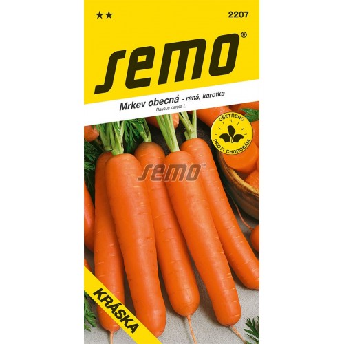SEMO Mrkev obecná raná KRÁSKA 2207 SEMO Mrkev obecná raná KRÁSKA 2207