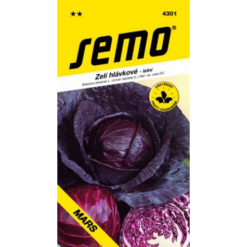 SEMO Zelí hlávkové MARS 4301 SEMO Zelí hlávkové MARS 4301