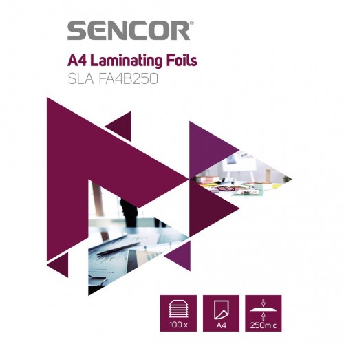 SENCOR SLA FA4B250 fólie A4 250mic 100ks 45011743 SENCOR SLA FA4B250 fólie A4 250mic 100ks 45011743