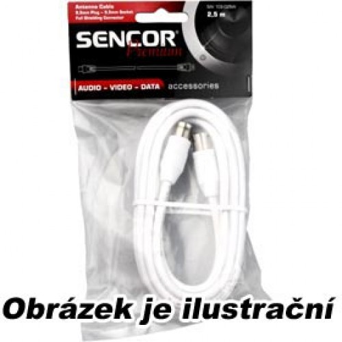 SENCOR Anténní kabel SAV 109-075B ant.koax.kab. M-F P 35020189