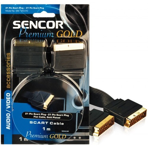 SENCOR AV kabel SAV 135-010 plochý SCART21p MM PG 35023976 SENCOR AV kabel SAV 135-010 plochý SCART21p MM PG 35023976