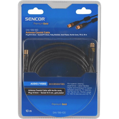 SENCOR SAV 199-100 koaxiální kabel ferit M-F PG 35040932