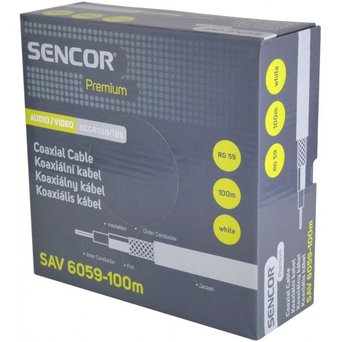 SENCOR SAV 6059-100m Koaxiální kabel RG-59 35043254