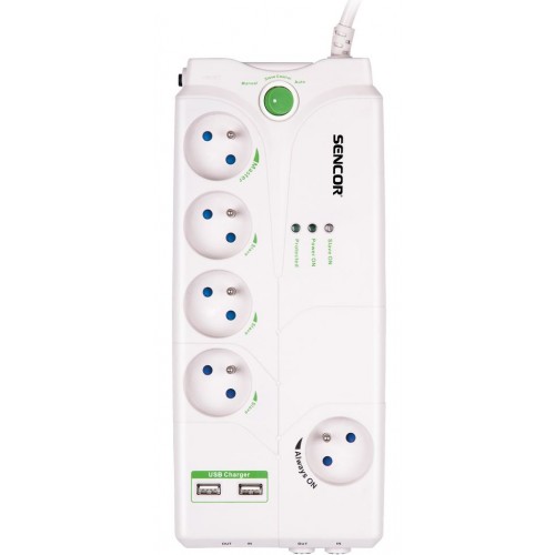 SENCOR SSP 580 přepěťová ochrana 1M+4, 1836J 50001680