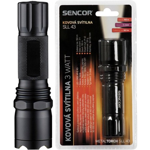 SENCOR SLL 43 Svítilna PROFI 3WATT 3xAAA 35038390