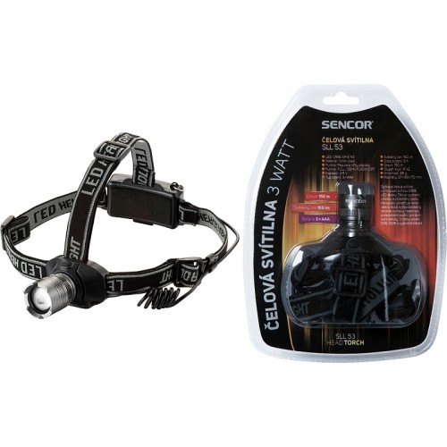 SENCOR SLL 53 Čelovka 3WATT 3xAAA 35038393 SENCOR SLL 53 Čelovka 3WATT 3xAAA 35038393