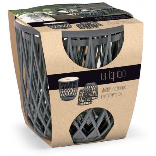 Prosperplast UNIQUBO Set univerzálních košů 2+1 šedý kámen IKUB35 Prosperplast UNIQUBO Set univerzálních košů 2+1 šedý kámen IKUB35