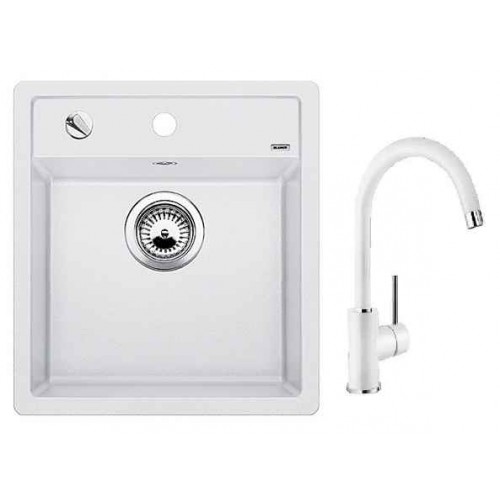 BLANCO SET dřez Dalago 5 Silgranit + dřezová baterie MIDA bílá BLANCO SET dřez Dalago 5 Silgranit + dřezová baterie MIDA bílá