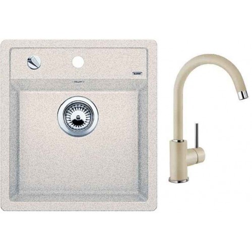 BLANCO SET dřez Dalago 5 Silgranit + dřezová baterie MIDA písek