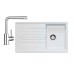 BLANCO SET dřez ZIA 45 SL bílá Silgranit+ dřezová baterie MILA chrom