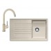 BLANCO SET dřez ZIA 45 SL Silgranit + dřezová baterie MIDA písek