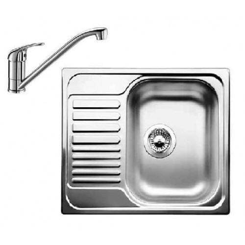 BLANCO SET 03 TIPO 45 S Mini nerez + dřezová baterie DARAS chrom