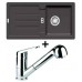 Franke SET G26 granitový dřez STG 614 grafit + dřezová baterie FC 9547.031