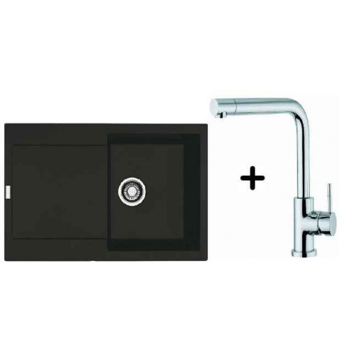 Franke SET G39 granitový dřez MRG 611.099 grafit + dřezová baterie Samoa