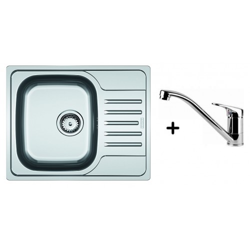 Franke SET N37 nerezový dřez PXN 611-60 + dřezová baterie FB 250