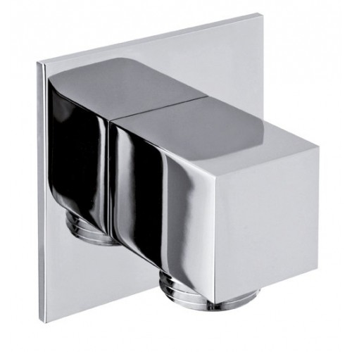SAPHO Vývod sprchy, hranatý, tenká krytka, chrom SG302 SAPHO Vývod sprchy, hranatý, tenká krytka, chrom SG302