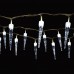 PROMÁČKLÝ OBAL SHARKS Vánoční osvětlení - Světelný řetěz (rampouchy) se 100 LED diodami, bílá SA066 - PLNĚ FUNKČNÍ