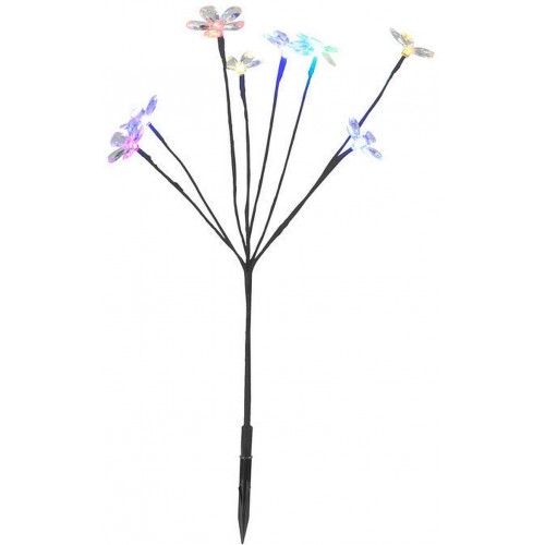 PROMÁČKLÝ OBAL SHARKS Zahradní LED solární květinový keř SA081 - PLNĚ FUNKČNÍ