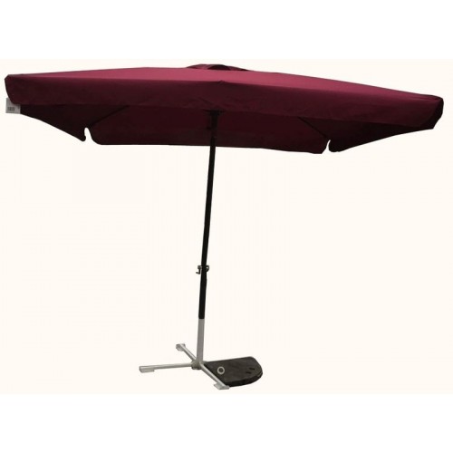 Slunečník kovový 8020 270x270cm bordo 607/71 Slunečník kovový 8020 270x270cm bordo 607/71