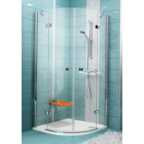 RAVAK SMARTLINE SMSKK4-80 čtvrtkruhový sprchový kout, chrom+transparent 3S244A00Y1