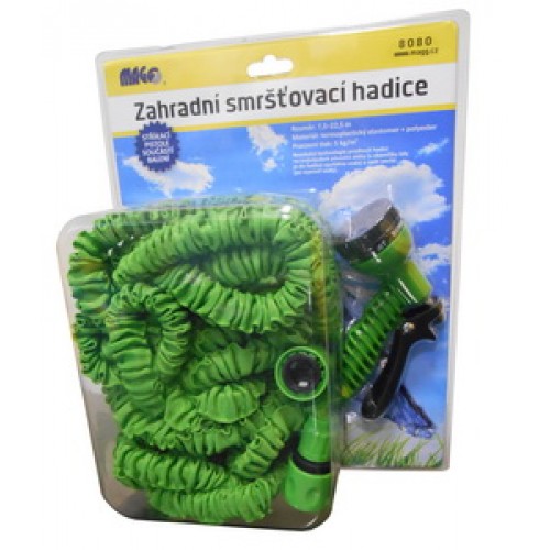 Zahradní hadice Flexi Magic Hose 7.5/22.5m se stříkací pistolí + spojky, 8080