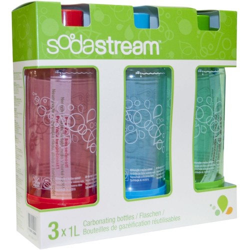 Lahev TriPack 1l GREEN/RED/BLUE SODASTREAM