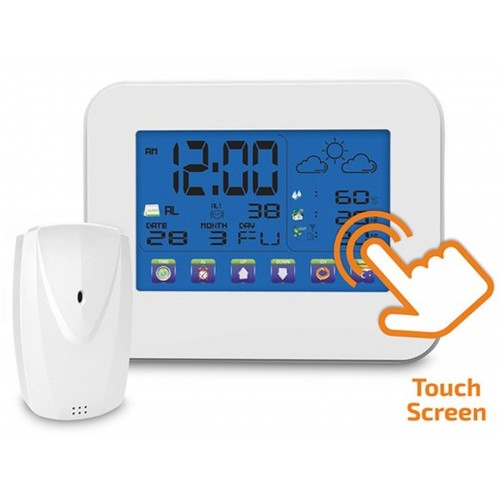 SOLIGHT Meteorologická bezdrátová stanice dotykový barevný LCD TE84