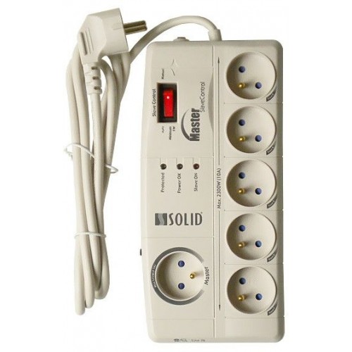 SOLIGHT Přepěťová ochrana PO33, 5 + 1z, 2m, 918J