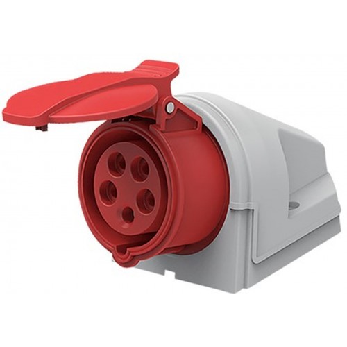 SOLIGHT Zásuvka nástěnná, 5-pólová, 400V/16A, IP44 P153
