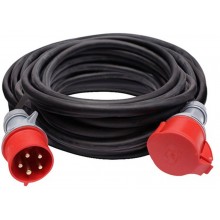 SOLIGHT prodlužovací kabel 25m, 400V/32A, černá, PS64-32A