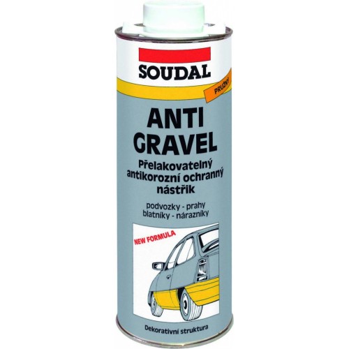 SOUDAL Antigravel přelakovatelný nástřik 1 kg, černá SOUDAL Antigravel přelakovatelný nástřik 1 kg, černá