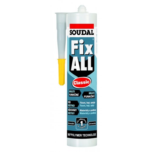 SOUDAL FIX ALL CLASSIC lepící tmel 290ml, bílý SOUDAL FIX ALL CLASSIC lepící tmel 290ml, bílý