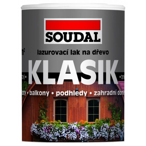 SOUDAL KLASIK LAZURA lazurovací lak na dřevo 5 l, palisandr