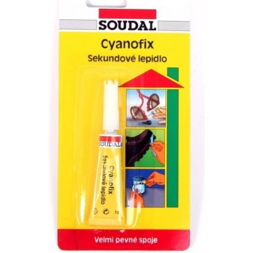 SOUDAL Cyanofix 84A vteřinové lepidlo 3 g